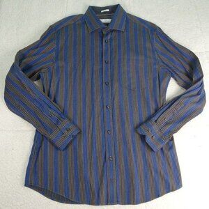 Bugatchi Uomo L/S Bup Shaped Fit Purple Shirt X-Large